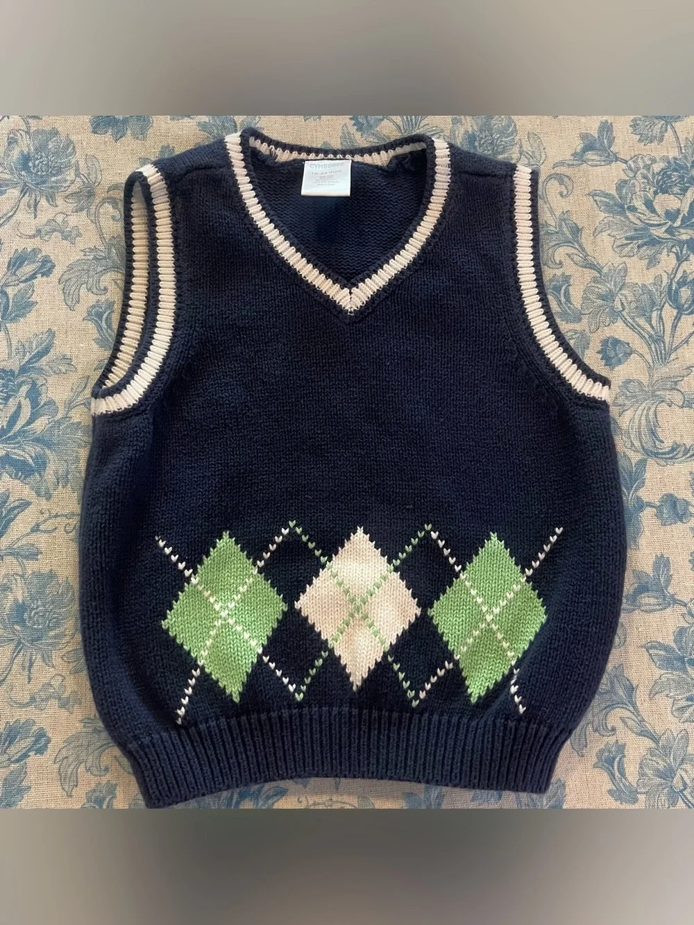 Toddler Boy 18-24M Outfit Bundle OshKosh Gymboree Plaid Shirt Sweater Vest 4 Pc